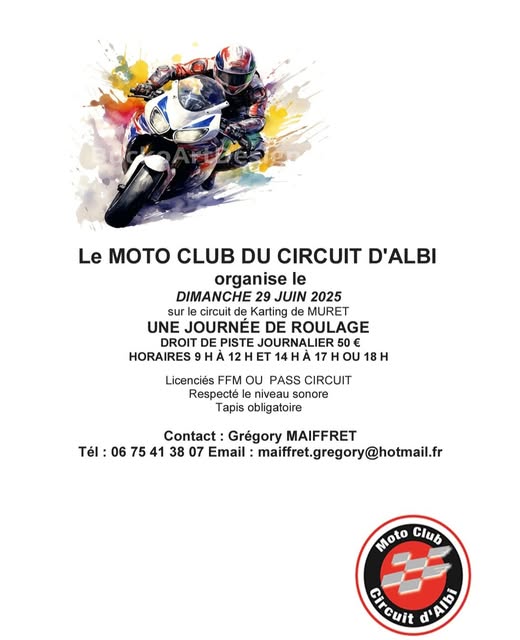 Journée de roulage sur le circuit d'Albi